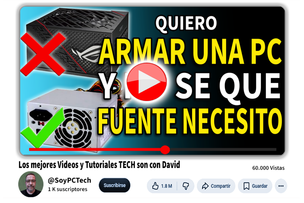 El mejor video que te ayudara a elegir correctamente tu nueva fuente de poder PSU
