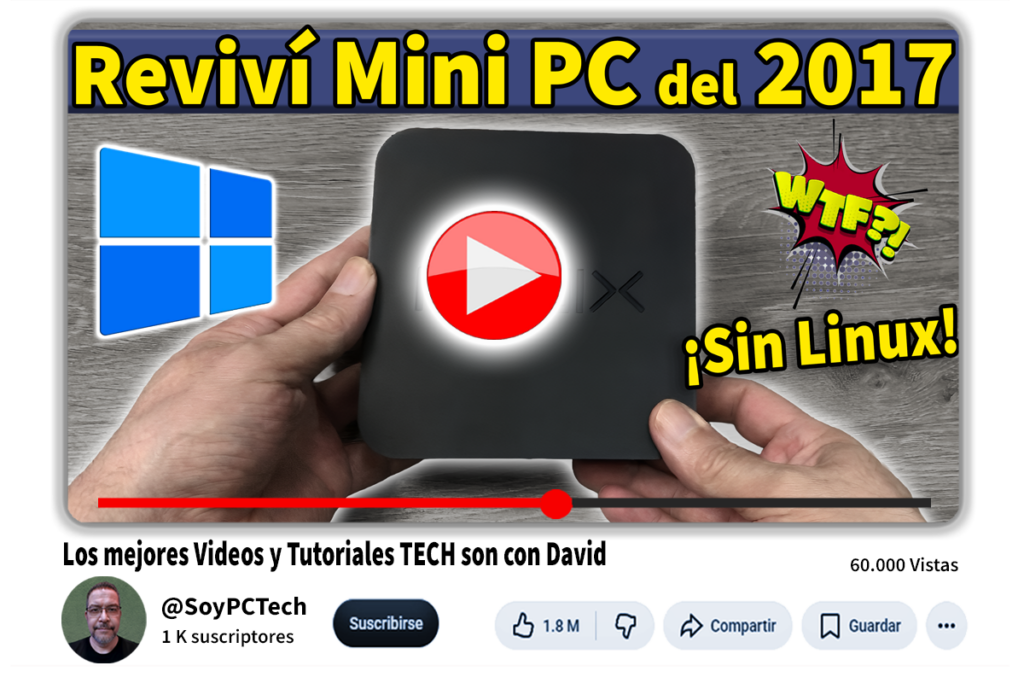 Rescato Mini PC por menos de $60 en 2026 Sin LINUX