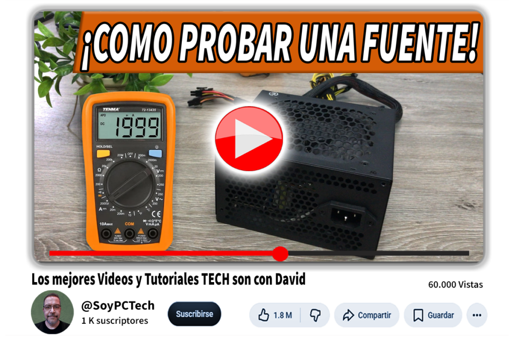 Como probar una fuente de poder ATX con multimetro