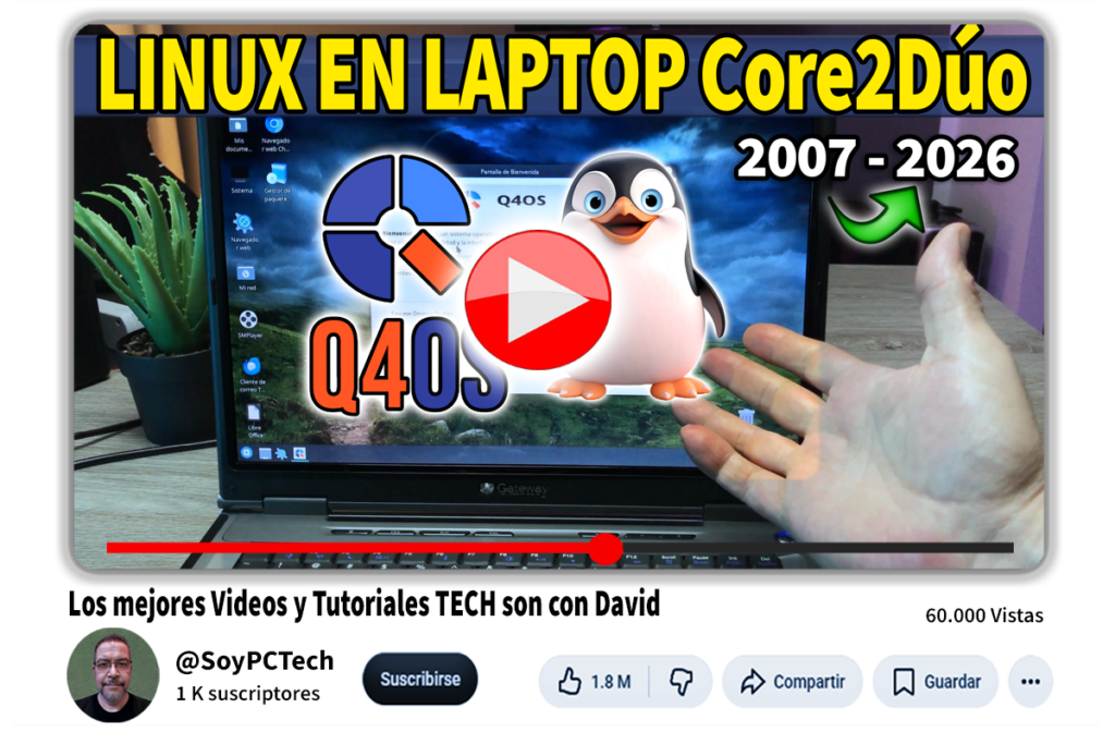 Probamos Q4OS en un Core 2 Duo y descubrimos un gran problema