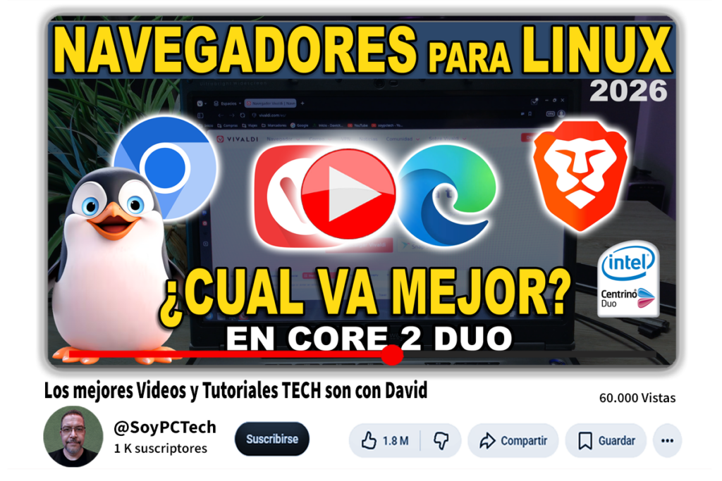 Probamos 4 navegadores en un Core 2 Duo con Linux