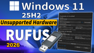 Lee más sobre el artículo ¿Como Instalar Windows 11 25H2 en Hardware no soportado? 2026