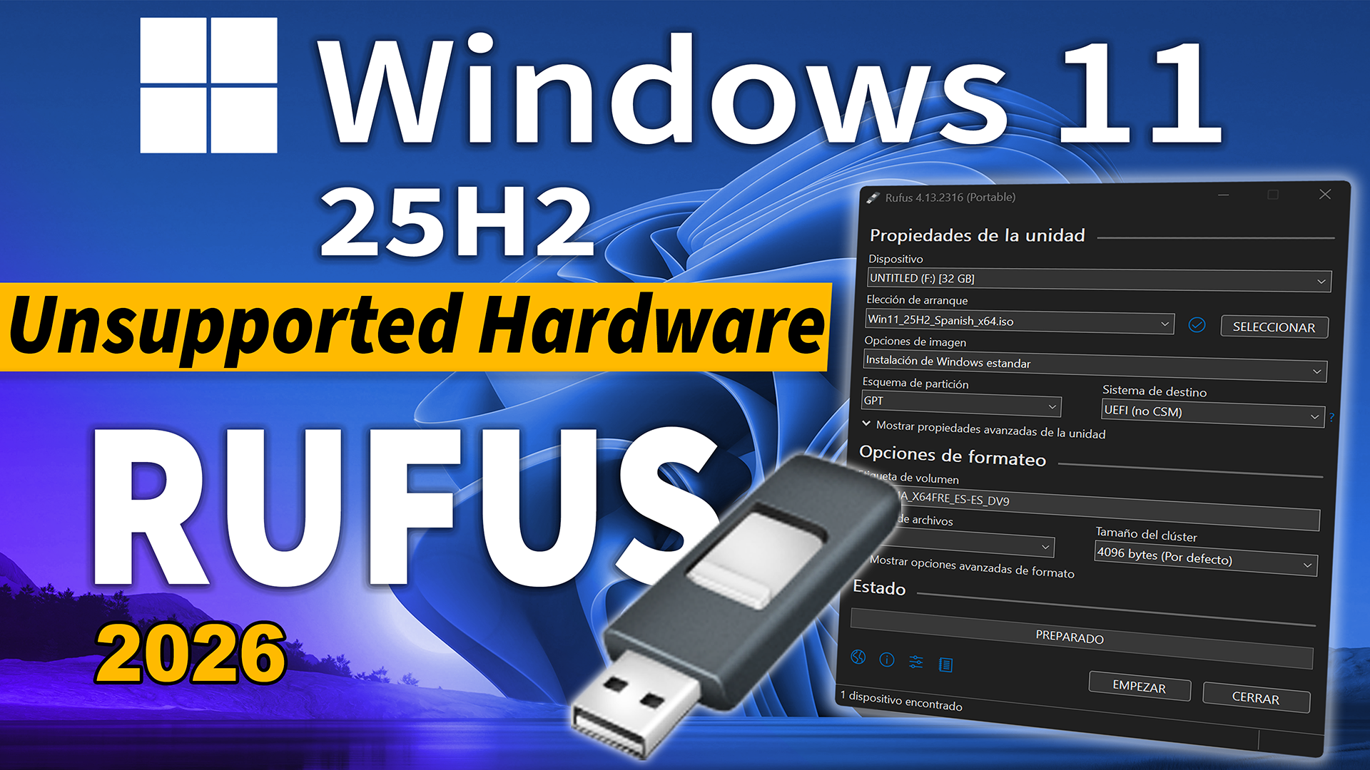 En este momento estás viendo Como Instalar Windows 11 25H2 en PC no compatible en 2026
