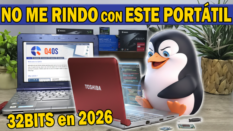 ¿Se puede resucitar una Netbook de 2010 con Linux? Probamos Q4OS en una Toshiba Mini NB205