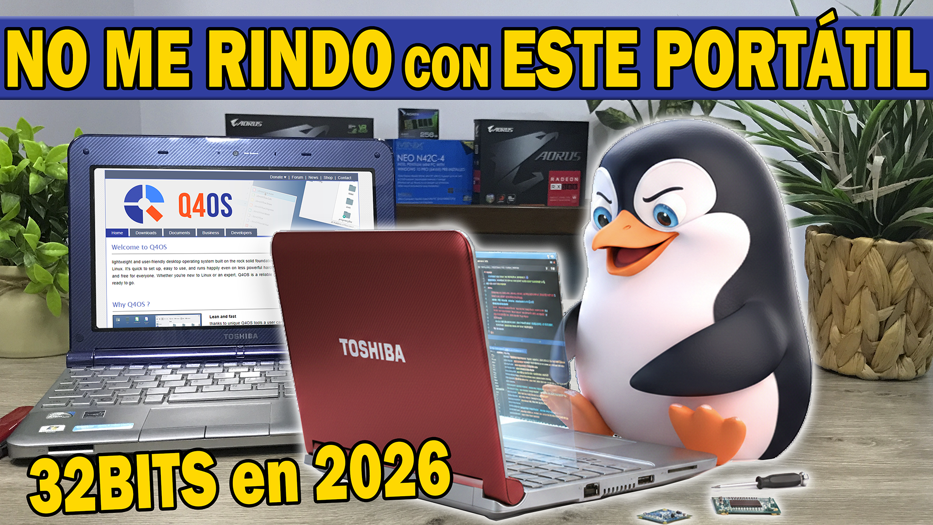 En este momento estás viendo ¿Se puede resucitar una Netbook de 2010 con Linux? Probamos Q4OS en una Toshiba Mini NB205